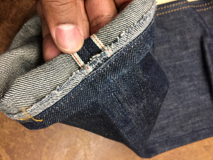 Photo shows what is a original hem alteration