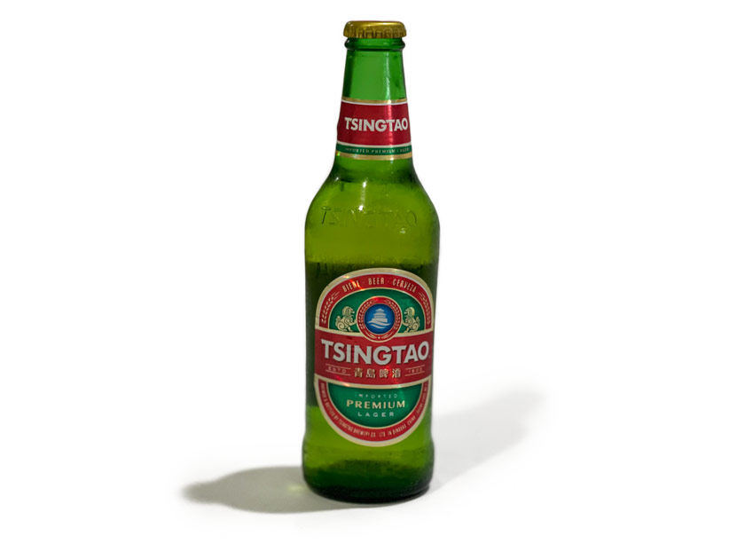 12 ounce bottle of Tsingtao Beer for review