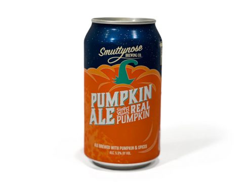 Smuttynose Pumpkin Ale 12oz. can or beer for review on Denim BMC blog.