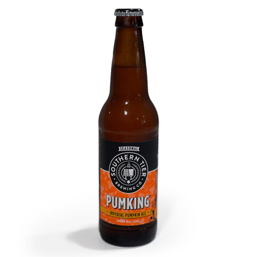 A 12-ounce bottle of Southern Tier Pumking Ale pumpkin beer