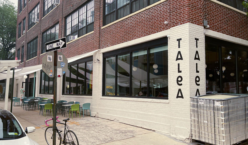 The Talea Beer Co. flagship brewery and taproom, located at 87 Richardson Street in Williamsburg, Brooklyn, opened in March 2021.