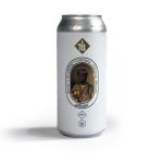 A 1-pint can of Moor's Brewing Company Pilsner beer with a black man featured on the can for a tasting review in the beer blog Denim BMC.