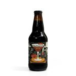 Bottle of Prairie Artisan Ales' Pumpkin Maple Marty Imperial Stout standing on a white background, showcasing its intricate Halloween-themed label with pumpkin and spooky decorations.